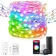 Avatar Controls 32.8ft Smart Fairy Lights Works w/Alexa Google, Color Changing LED Lights with Remote&APP, Music Sync Fairy Lights with 20 Flash Modes, Dreamcolor Plug in USB String Lights with Timer