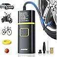 AUXITO Tire Inflator Portable Air Compressor - Air Pump for Car Tires with Digital Pressure Gauge, Cordless Rechargeable Battery, Emergency LED Light for Car Motorcycle Bike Ball, 150PSI, Auto Stop