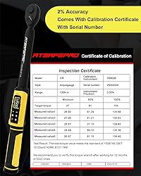 Digital Torque Wrench 3/8" Drive, 1.5-99.5 FT.Lb