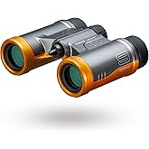 PENTAX Binoculars UD 9x21 - Gray and Orange. A bright and clear field of view, lightweight body with roof prism, Fully Multi-