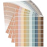 Sabary 20 Sheets Colorful Coding Labels Rectangle Colored Stickers Assorted Removable Stickers for Classrooms Offices Labeling Marking(Trendy Color,0.5 x 1.77 Inch)