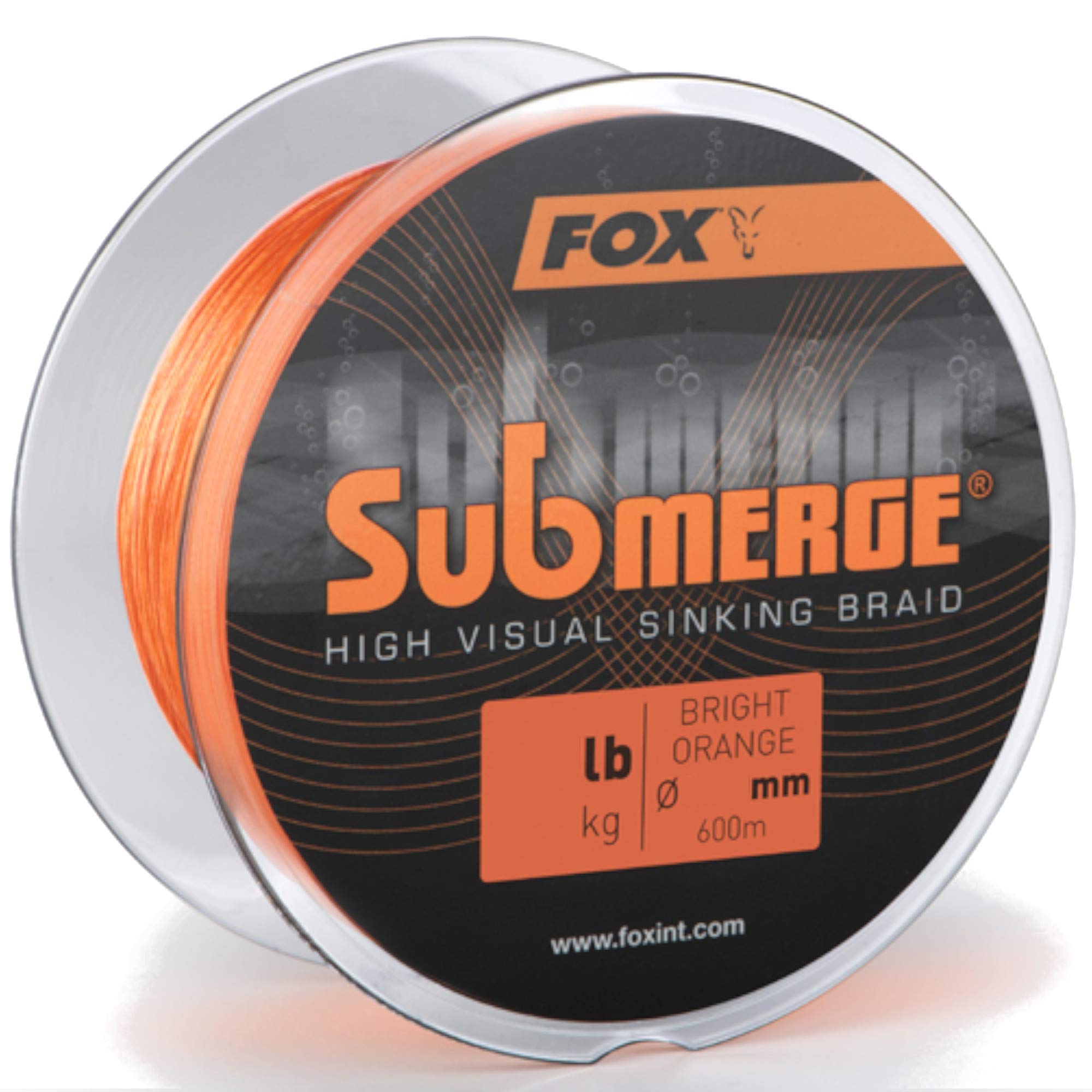 FOX Submerge High Visual Sinking Braid, Orange, 600m 0.16mm