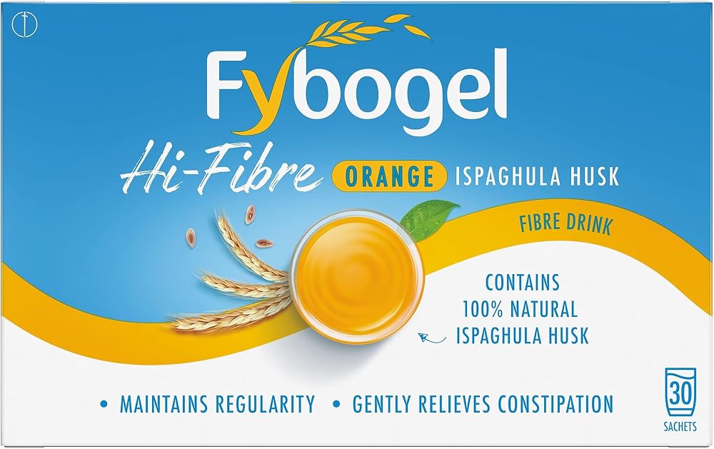 Fybogel Hi-Fibre Orange 30 Sachets - Natural Digestive Support, Gentle Relief