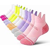 MOUNTRIPLE.QUEEN Ankle Socks for Women Athletic Running Socks Cushioned Low Cut with Arch Support (5 Pairs)