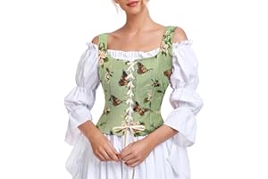 Century Star Renaissance Corset Pirate Vest Women Medieval Victorian Steampunk Corset Top Lace Up Vintage Cosplay Costume