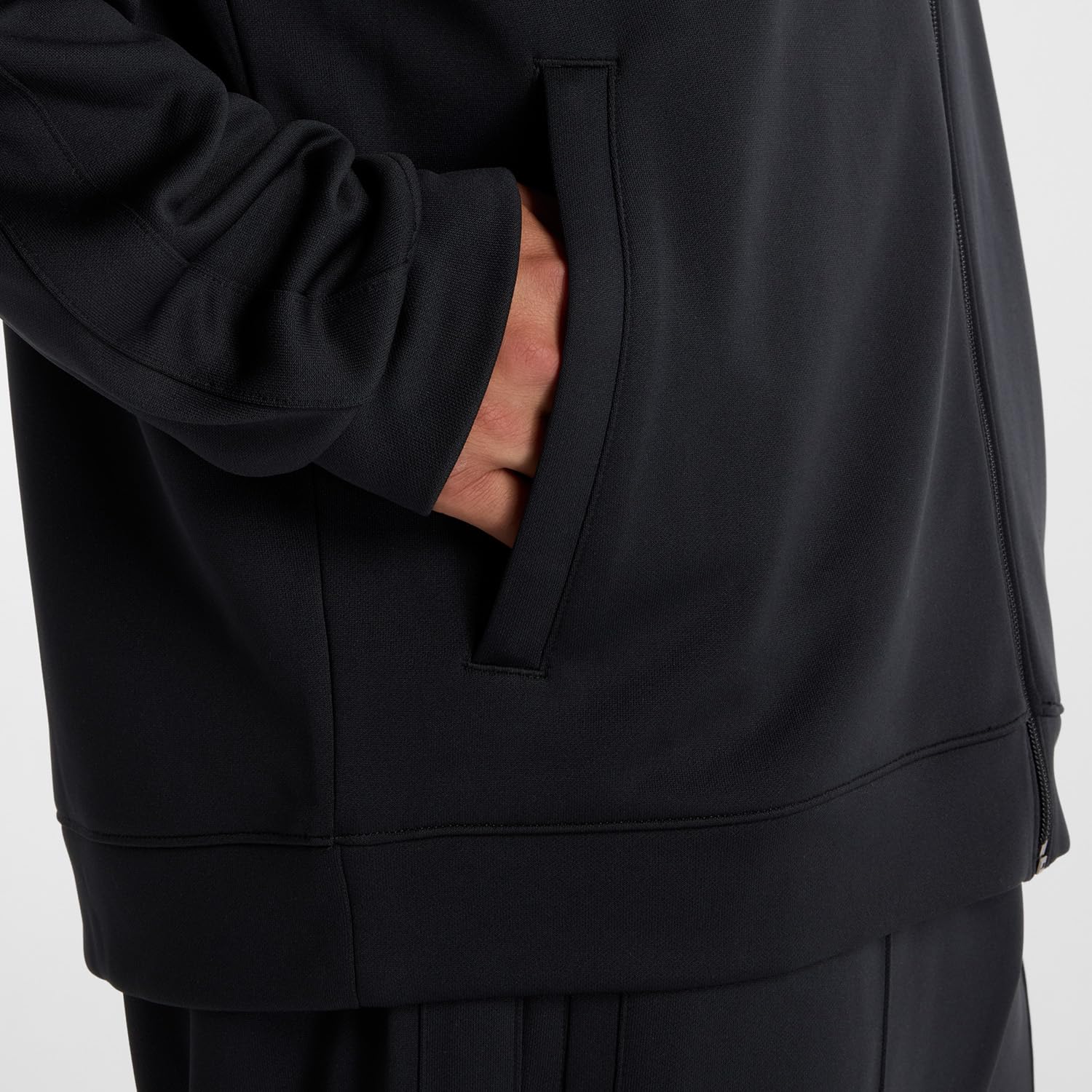 New Balance AMJ51503 Men's Knit Track Jacket, Jersey, Club Activities, BK (Black)