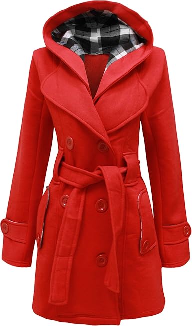ladies hooded coat