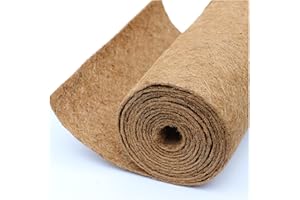 Coco Coir Liner, Yarrdfir 16x120 inch Natural Coconut Liners for planters Flower Basket, Natural Coconut Fiber mat, Garden Decoration, Animal pet pad, Reptile Carpet, Snow Mat