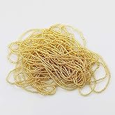 BALABEAD 11/0 Glass Seed Beads Hanks (3 Meters, 6000pcs), 9 Meters Golden Silver Lined Strand Hanks