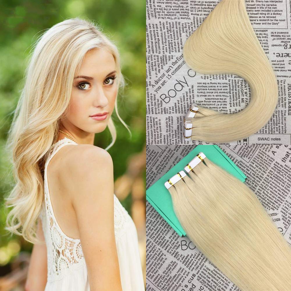 Amazon Com Hikkuu 22 Bleach Blonde 613 Straight Human Hair