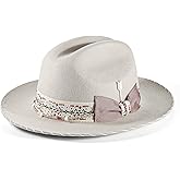 Open Road Hat Fedora Hat Pure Wool Felt Hat Vintage Rancher Hat Airway Vented Panama Hats for Men Women