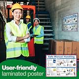 Safety First Aid Group Manual Handling Poster Laminated A2 Workplace Safety view 2