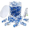 120 PCS Sewing Clips for Fabric, Mini Clips for Sewing, Sewing Fasteners Clips, Multi-Color Crafting Tools for Fabric Sewing Binding Crafting (Blue 120PCS)
