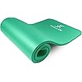 ProsourceFit Extra Thick Yoga and Pilates Mat ½” (13mm) or 1" (25mm), 71-inch Long High Density Exercise Mat with Comfort Foam and Carrying Strap, Blue