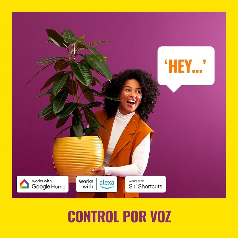 - Tira inteligente de Neón 3m, dale la forma que quieras, compatible con Alexa y Google Gome, tecnología SpaceSense y Matter