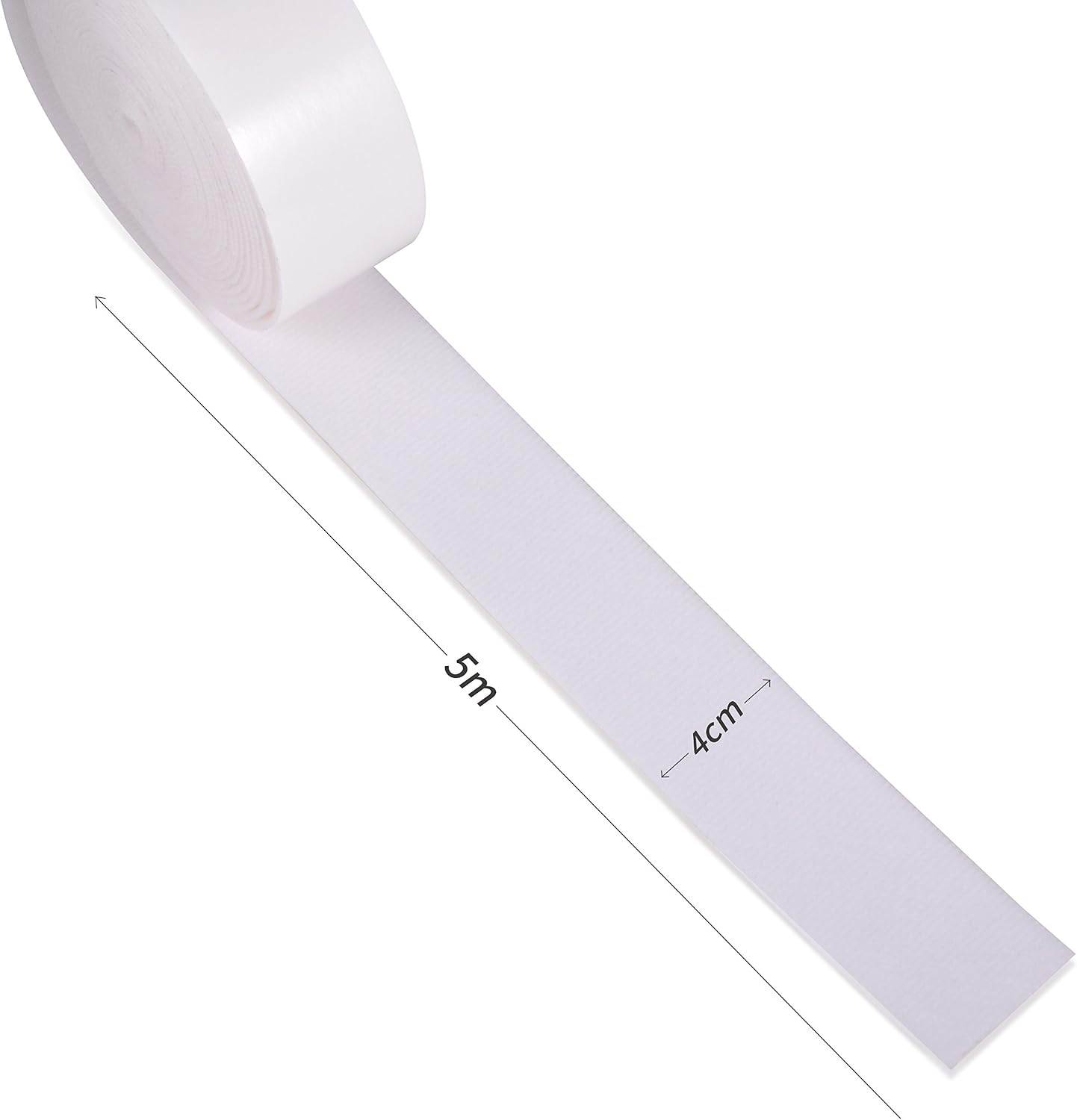 Winjun 5M Length White Self-Adhesive Soft Fiber Felt Roll for Fabric Edge Squeegee Accessories Vinyl Applicator - Image 4