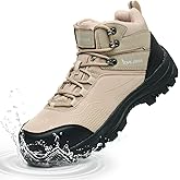 Xyldra Waterproof Steel Toe Boots for Men Wide Width Non Slip Work Boots Lightweight Slip Resistant Safety Shoes Indestructible Construction Composite Toe Sneakers