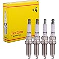 Jectam Automotive Replacement Spark Plugs 4 PCS FXE20HR11 Iridium Spark Plugs 22401-JD01B Compatible with TIIDA 2007-2012 Altima 2007-2016 Cube Micra Nv200 Rogue Sentra Versa