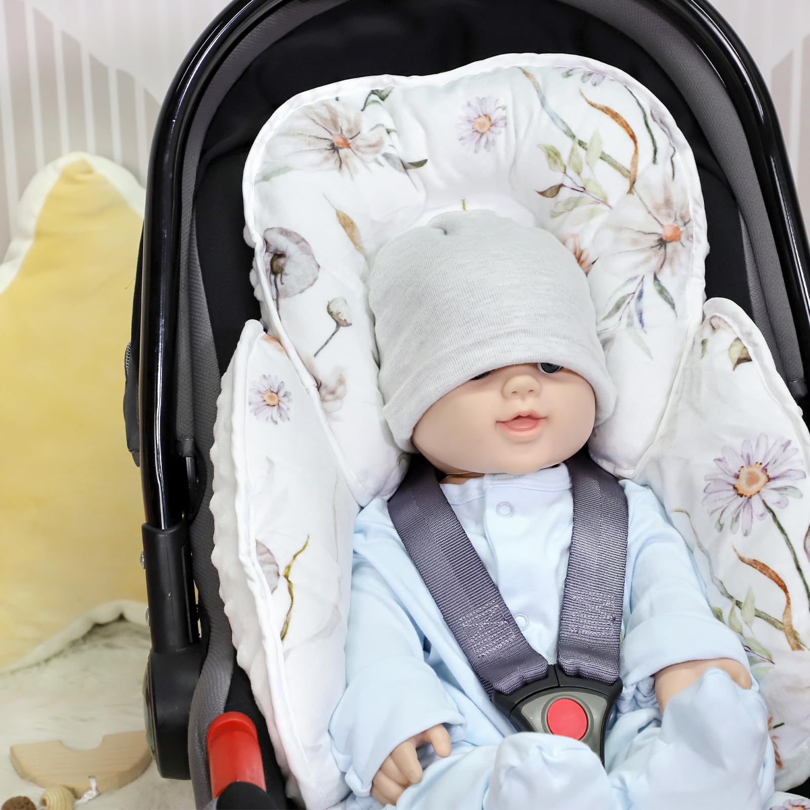 Infant Car Seat Insert Boy Girl, 3 In 1 Newborn Seychelles