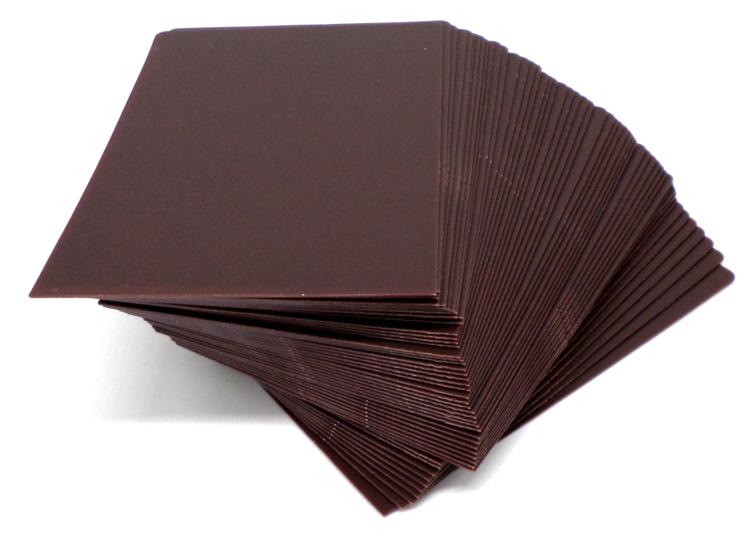 50 Docsmagic.de Trading Card Deck Divider Brown 68 x 97 mm