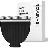BAREWIZE Body Hair/Pubic Hair Trimmer Replacement Blade | Safety Ceramic Blades, Rust Resistant, Compatible with T050 (1-pack, Raven)