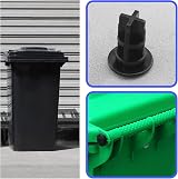 Be In Your Mind 2PCS Wheelie Bin Lid Hinge Pins 43mmx18mm 240 Litre Otto ESE view 4