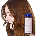 eSalon Permanent Hair Color & Hair Dye Kit - Medium Brown Copper Golden - Professional-Grade Personal Colorist for All Hair Types, Up To 100% Gray Coverage - Ammonia-Free