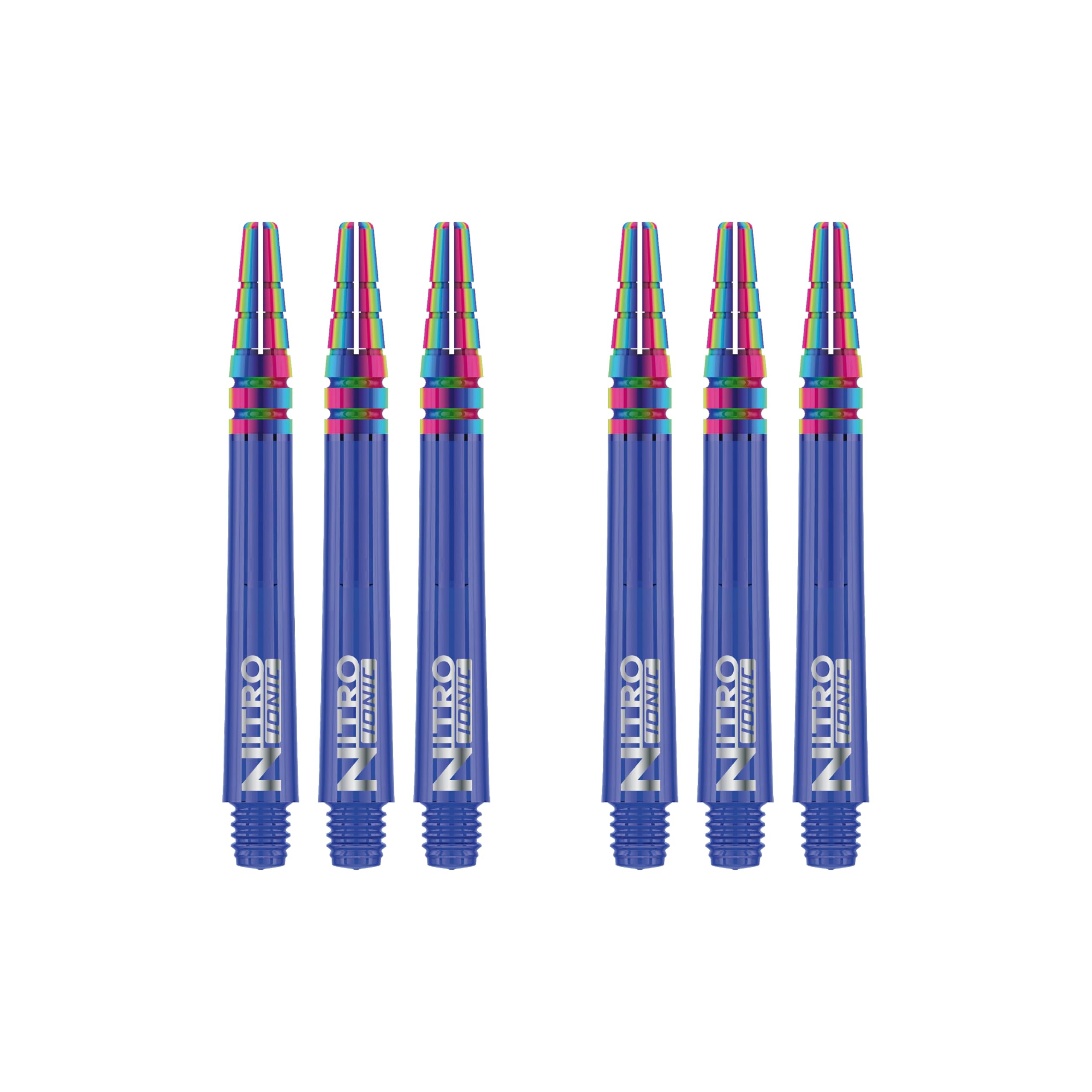 RED DRAGON Nitrotech Ionic Intermediate Blue Dart Stems - 2 sets per pack (6 stems in total)
