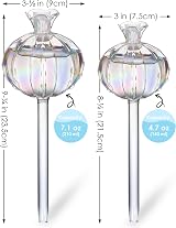 NiHome Cactus Glass Self-Watering Globes 6-Pack Iridescent Large 3 Small 3 view 6