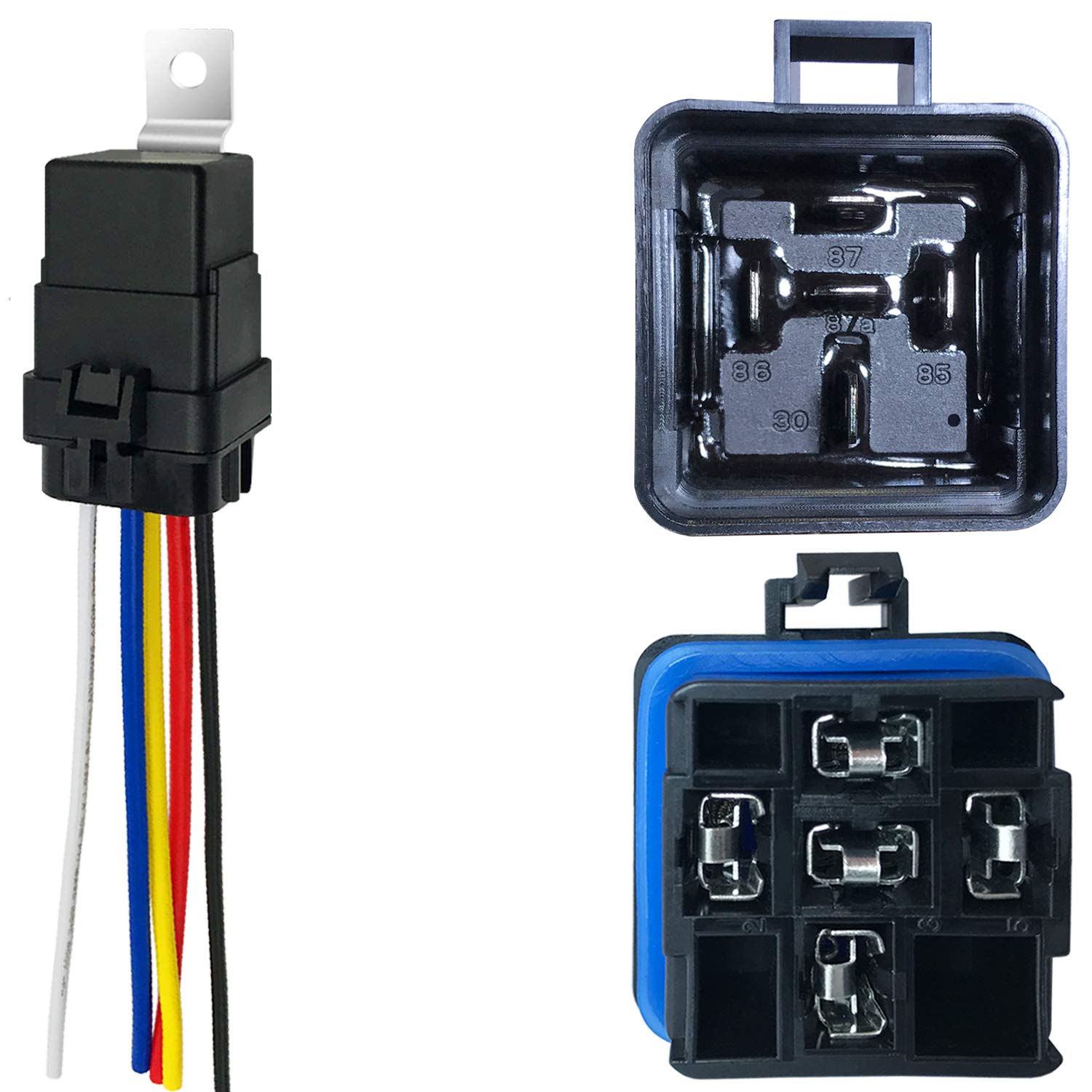 Buy IRHAPSODY 1 Pack 24V DC 40/30 AMP Waterproof Relay with Harness