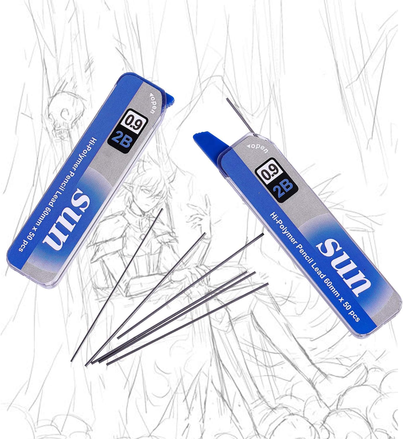 360 Pieces 0 5 Mm 2b Lead Refills 90 Pieces Per Tube Super Hi Polymer Mechanical Pencil Lead Refills