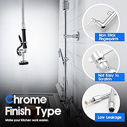 OIERZIN Commercial Kitchen Faucet with Pre-Rinse