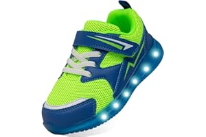 SKYWHEEL Boys Girls Sneakers Light up for Toddler Size 5 to Little Kids Size 2