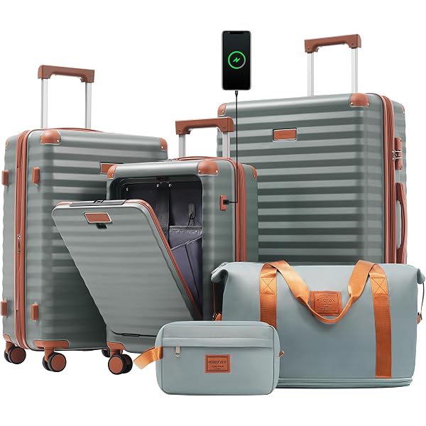 SUSSEX CAPRAS TRAIL 7‘10 #4-5収納袋付き Amazon.com | Merax Luggage Sets 3 Piece Front Opening, Hardside