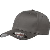Flexfit Men's Wooly Combed Twill Fitted Baseball Cap, Dark Gray, Large-X-Large