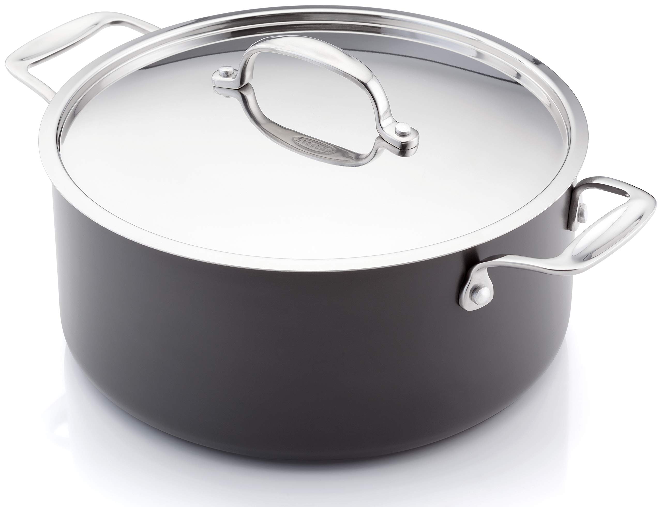 Stellar Hard Anodised 24cm Casserole 3.7L