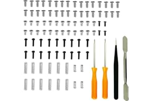CTHTBZ 90PCS Cross Tri-Wing Screwdriver Kit, Repair Tweezer, Opening Tools, Full Set Left & Right Full Screw Set with Spring for Nintendo Switch NS OLED Joy Con Controller Replacement Screws