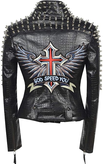 Veste cloutée punk Clearance