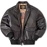 Landing Leathers Men Air Force A2 Leather Bomber Jacket (Also available in Big & Tall)
