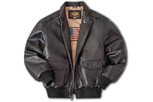 Landing Leathers Men Air Force A2 Leather Bomber Jacket (Also available in Big & Tall)
