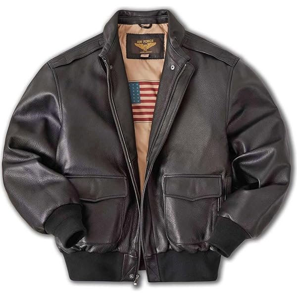 A2 Distressed Cowhide Leather Bomber Aviator Flight Jacket