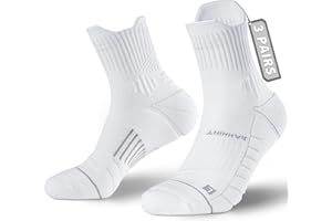 Compression Coolmax Running Socks Men Women Anti Blister Socks Walking Socks Hiking Socks Quarter Length with Arch Support