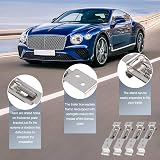 Shudyear 4 Pcs Trailer Number Plate Holder Stainless Steel Bracket Clips view 3