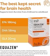 Equazen Omega 3 & 6 Capsules Brain Support DHA EPA GLA 180 Pack view 3