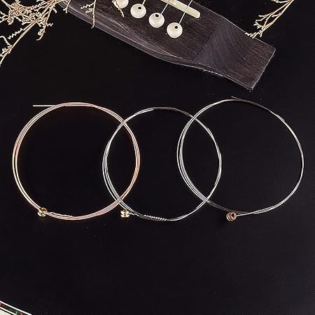 Comilante Practiced Nickel Plated Steel Guitar Strings Rainbow Colorful Guitar Strings for Acoustic Folk Guitar Classic Guita