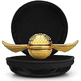 Gold Sphere Fidget Spinner Toy for Adults Kids, Magic Orb Hand Finger Spinners Toy, Cool Metal Fidget Toys EDC Fingertip Gyro, Desk Toy Fidgeting Novelty Gift for Boys Girls(Gold)