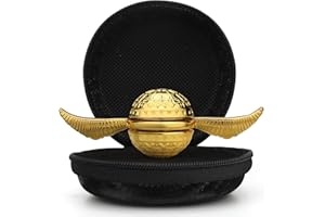 UMNODOBN Gold Sphere Fidget Spinner Toy for Adults Kids, Magic Orb Hand Finger Spinners Toy, Cool Metal Fidget Toys EDC Fingertip Gyro, Desk Toy Fidgeting Novelty Gift for Boys Girls(Gold)
