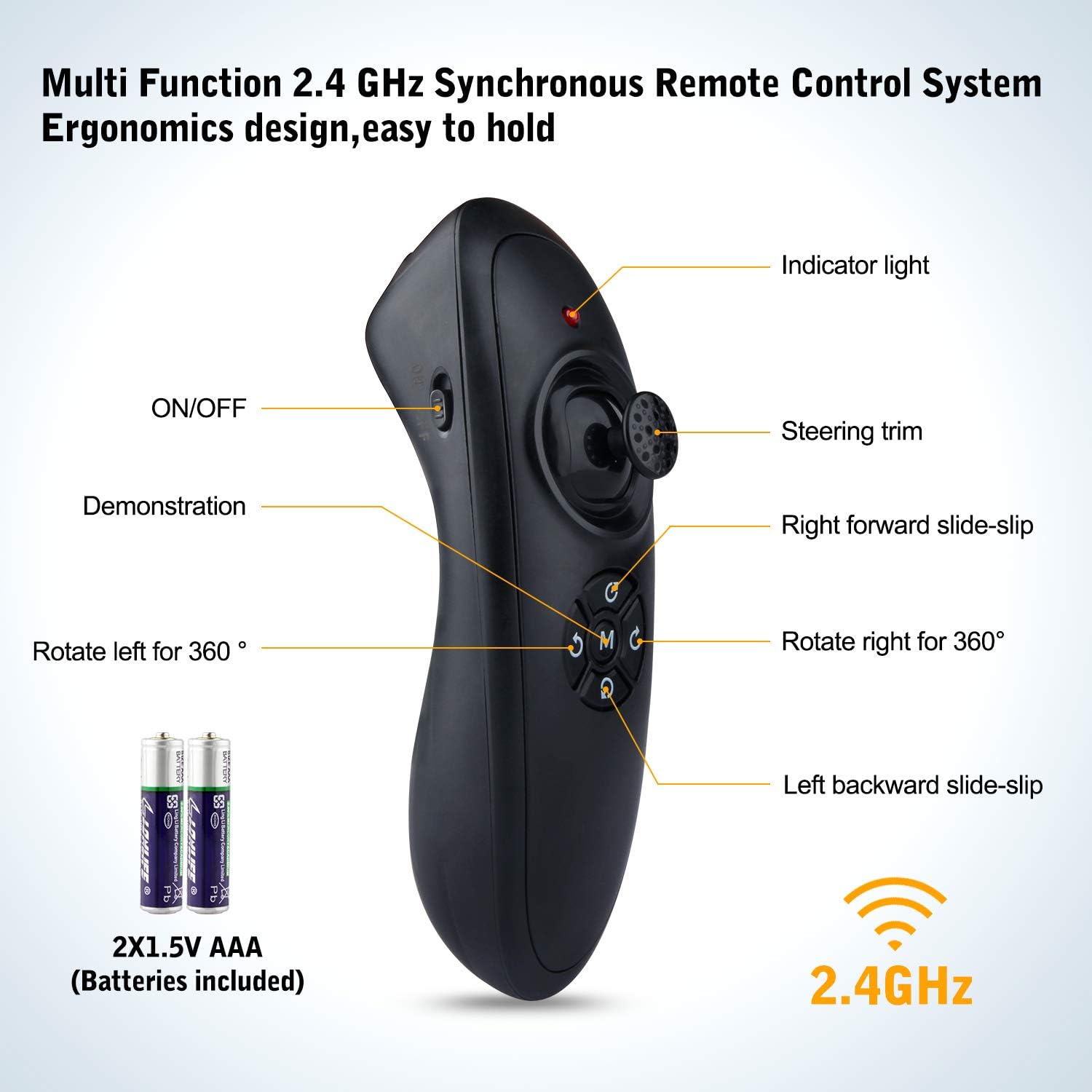 Growsly Remote Control Car, High Speed RC Car for Kids Adults 1:18 Scale 2.4 GHz 360° Spins Off Road Hobby RC Truck Racing Monster Vehicle with 4 Batteries , Drift Toy Car for Boys & Girls Gifts: Toys & Games