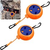 Threlaco 2 Pcs Retractable Bow Hoist 29.5ft/39ft Hunting Bow Rope | Deer Gear Hoist, Tree Stand Hunting Bow Hoist, Easy Rope Rewinding, Deer Hunting Gun Retriever Tree Stand Climbing Accessory