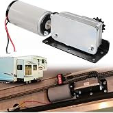 225008 RV Slide Out Motor &amp; Gear Housing for BAL Accu-Slide Cable Slide Out System, Replace for &lrm;R25076-1 Gearbox R25076 RV Slide Out Gearbox and R25075 RV Side Motor